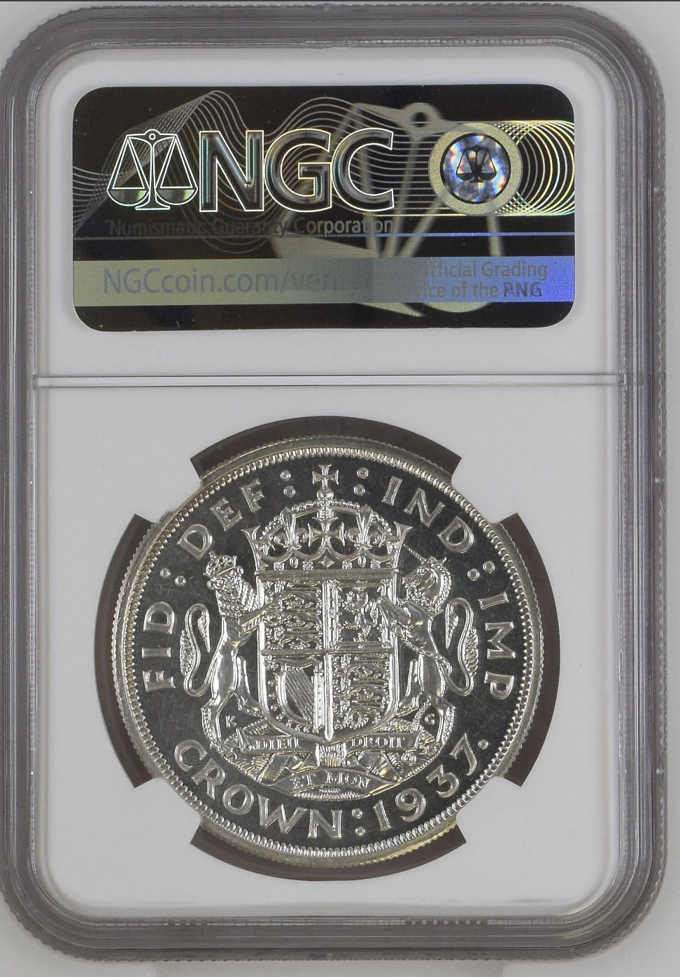 GB 1937 Crown Proof King George VI NGC PF-64