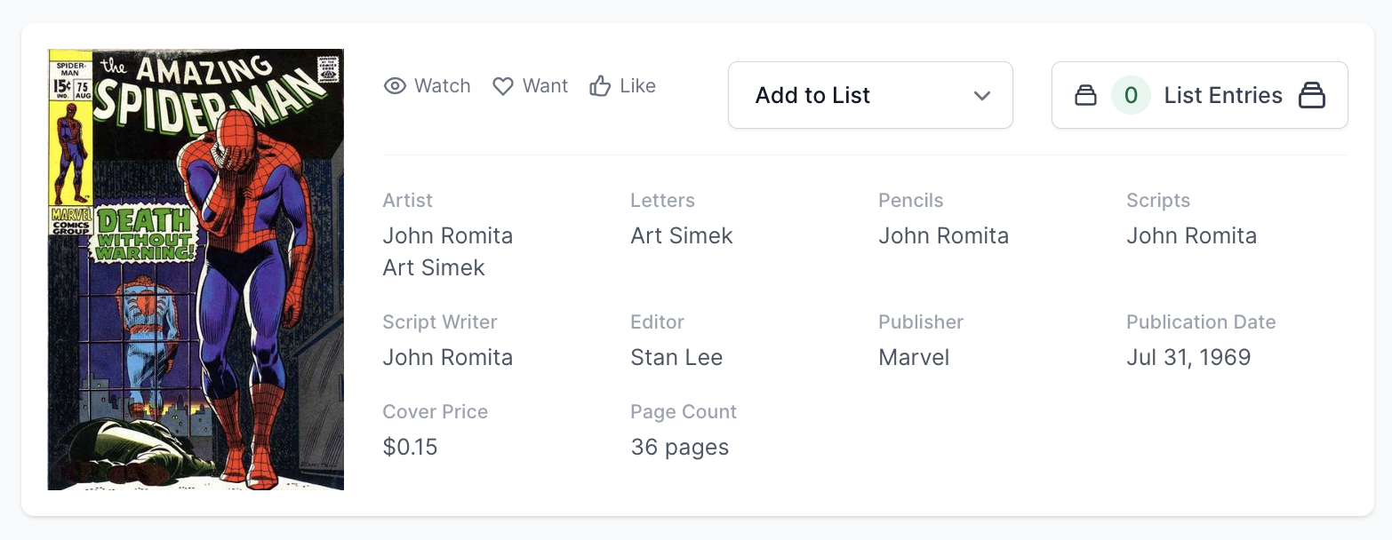 Amazing Spider-Man #75 CGC 6.0 - Death of Silvermane