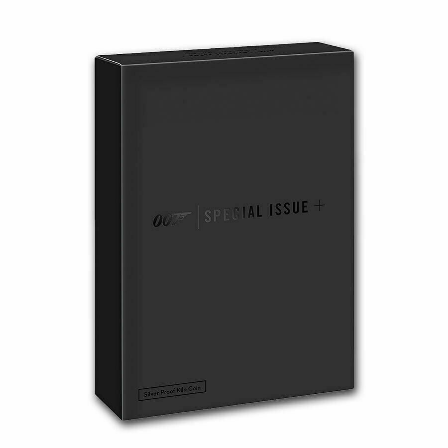 2020 Great Britain 1 kilo Silver James Bond 007 Prf (w/Box & COA)