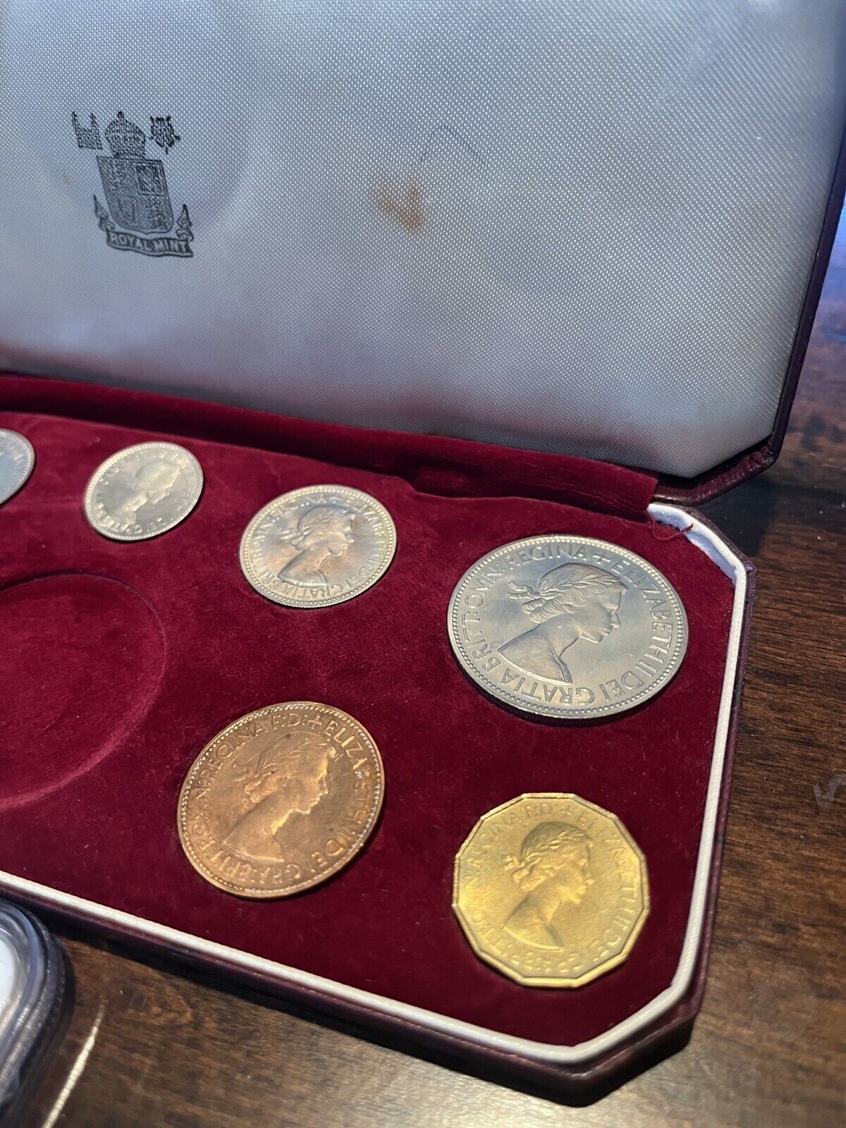 Rare Cameo! 1953 Great Britain Proof Crown Set - Coronation Crown NGC PF64 Cameo