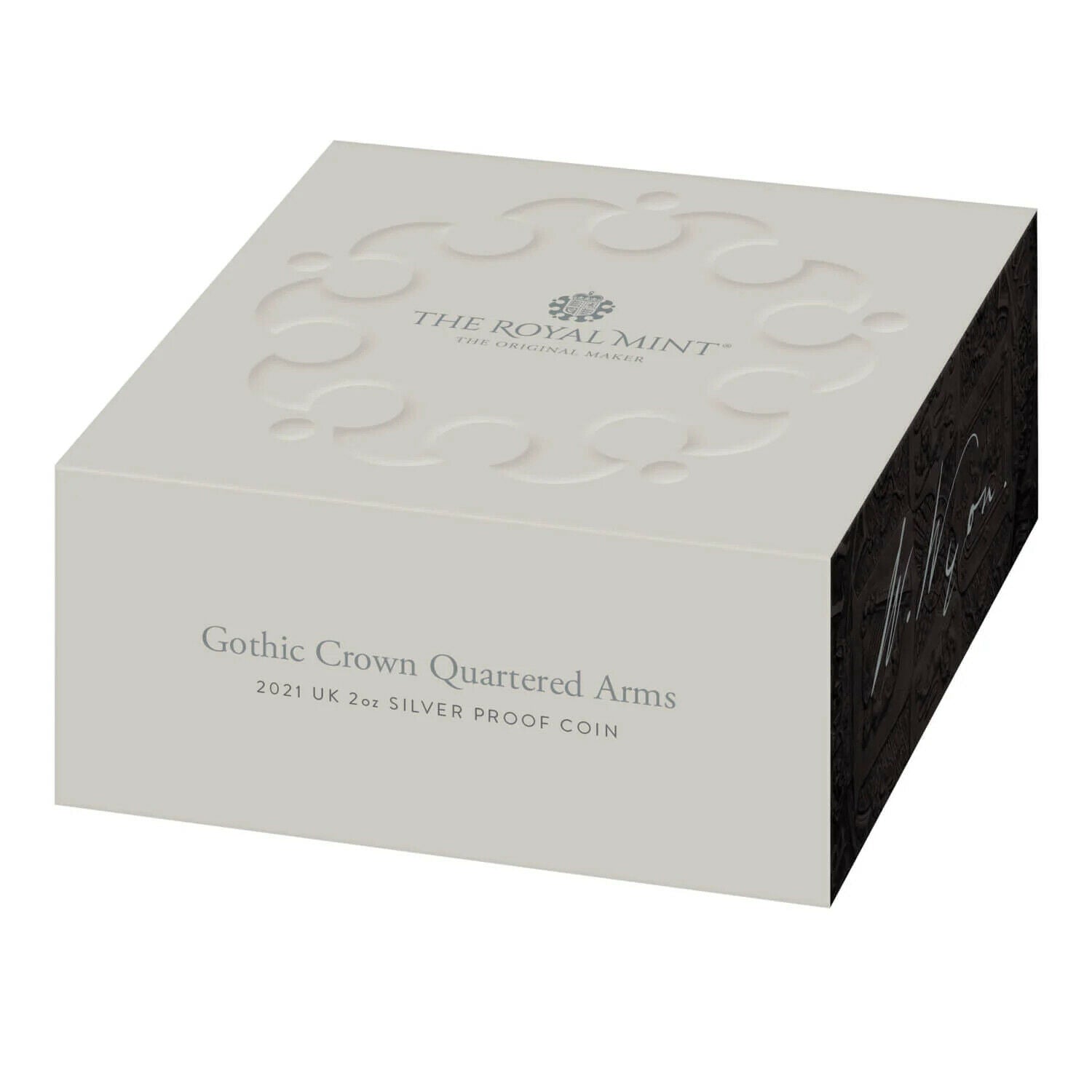 Gothic Crown Quartered Arms 2021 UK 2oz Silver Proof Coin - The Great Engravers