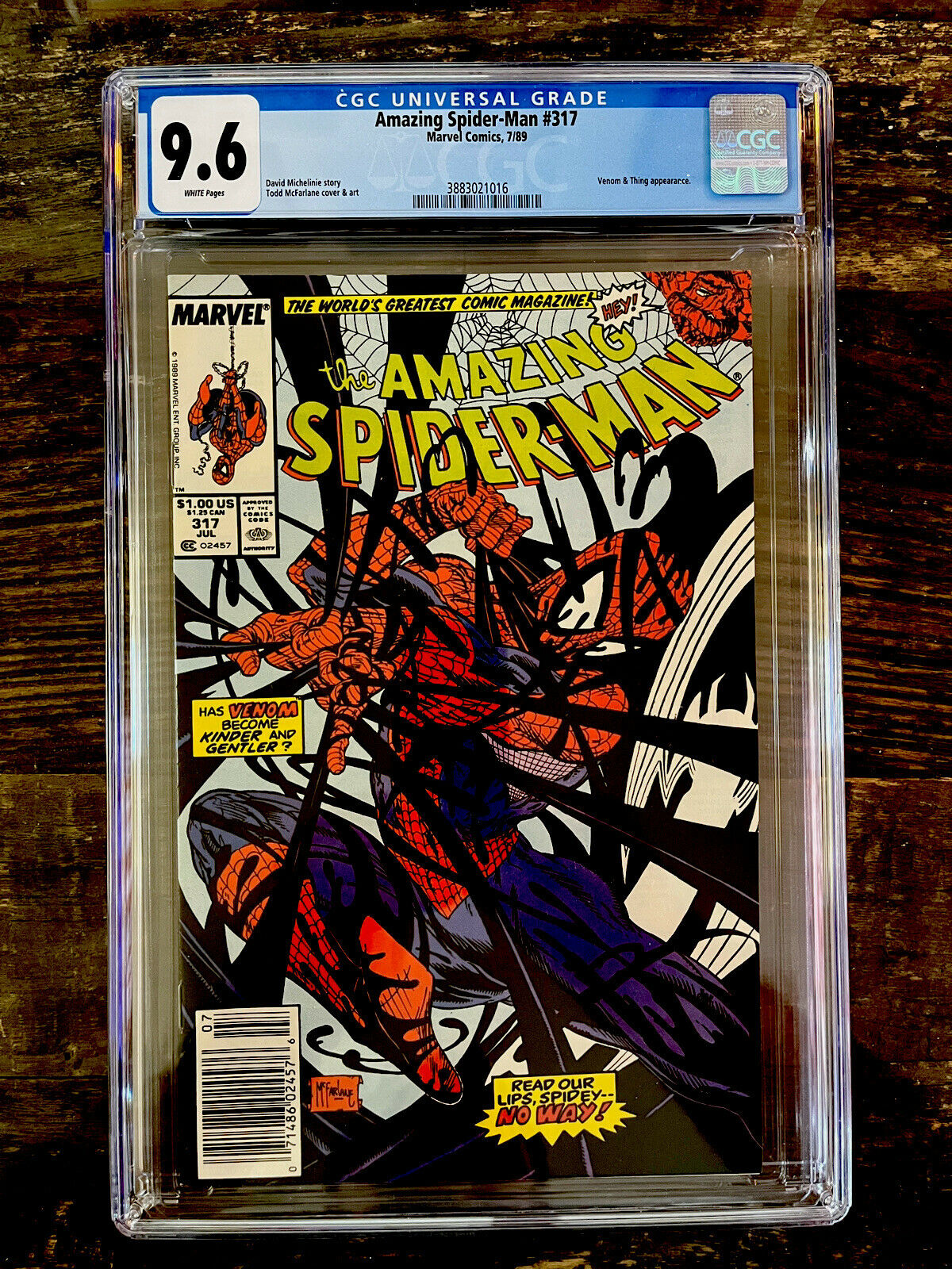 White Pages Newsstand! Amazing Spider-Man #317 CGC 9.6  Venom appearance
