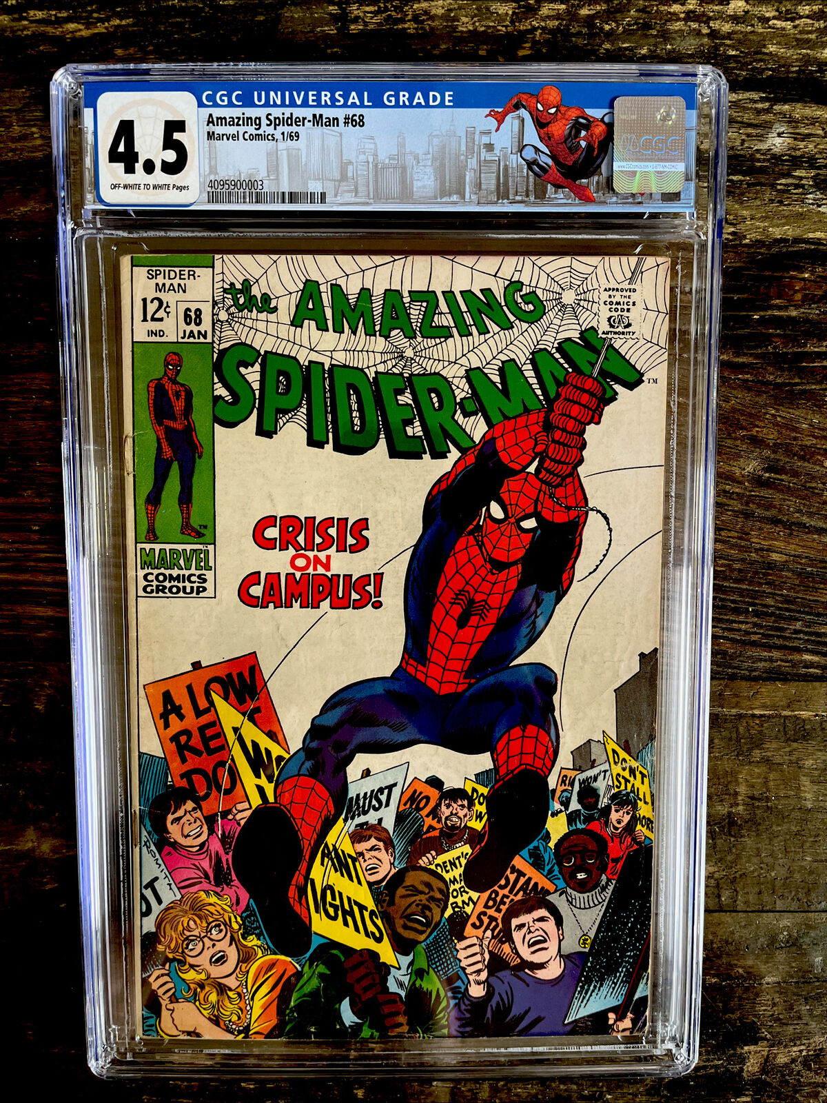Retired Label - Amazing Spider-Man #68 CGC 5.0 - Kingpin Appearance