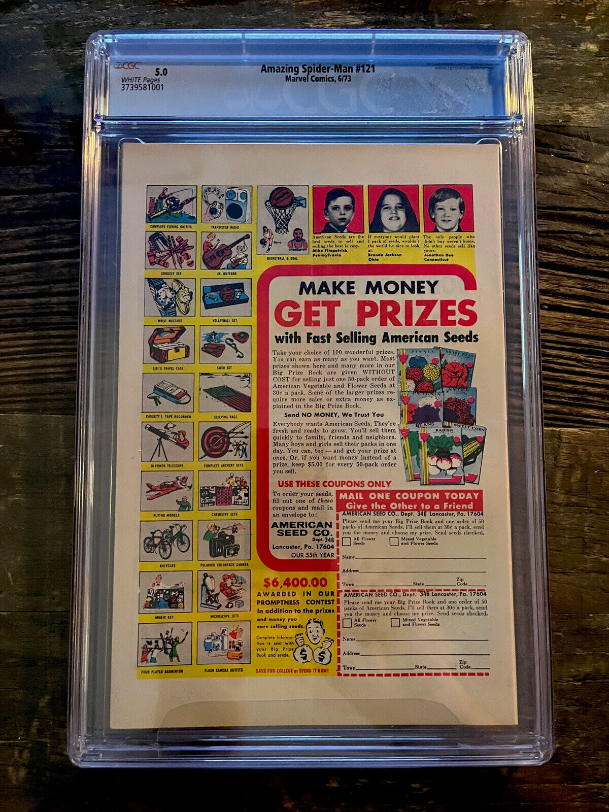 Rare White Pages! Amazing Spider-Man #121 CGC 5.0