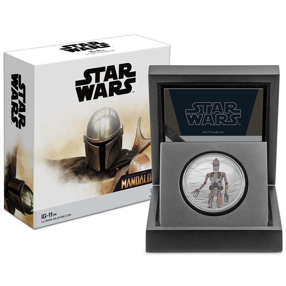 The Mandalorian - IG-11 1oz Silver Coin