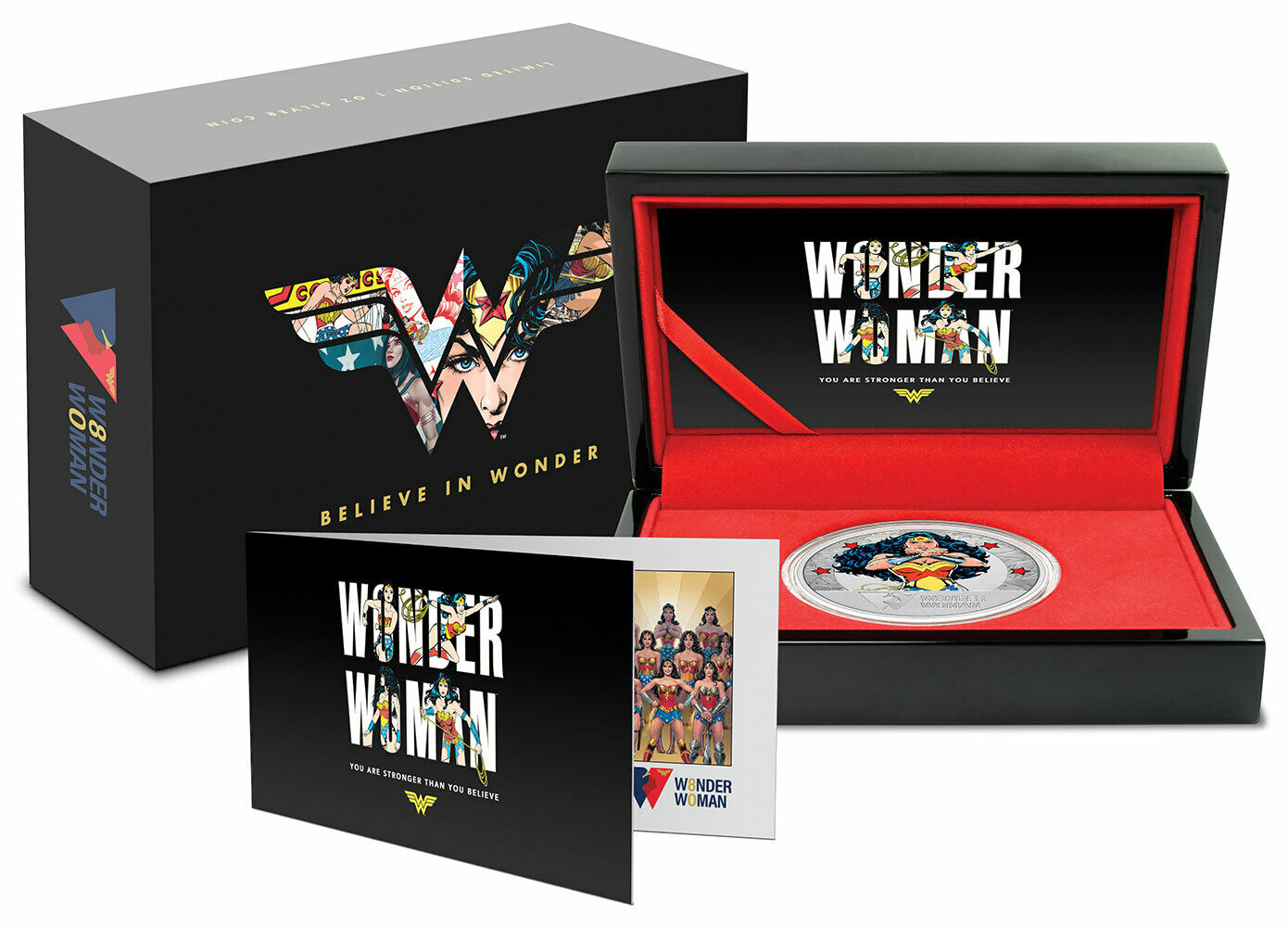 LIMITED EDITION (only 1941 coins) WONDER WOMAN 80th Anniversary 1oz Silver Coin