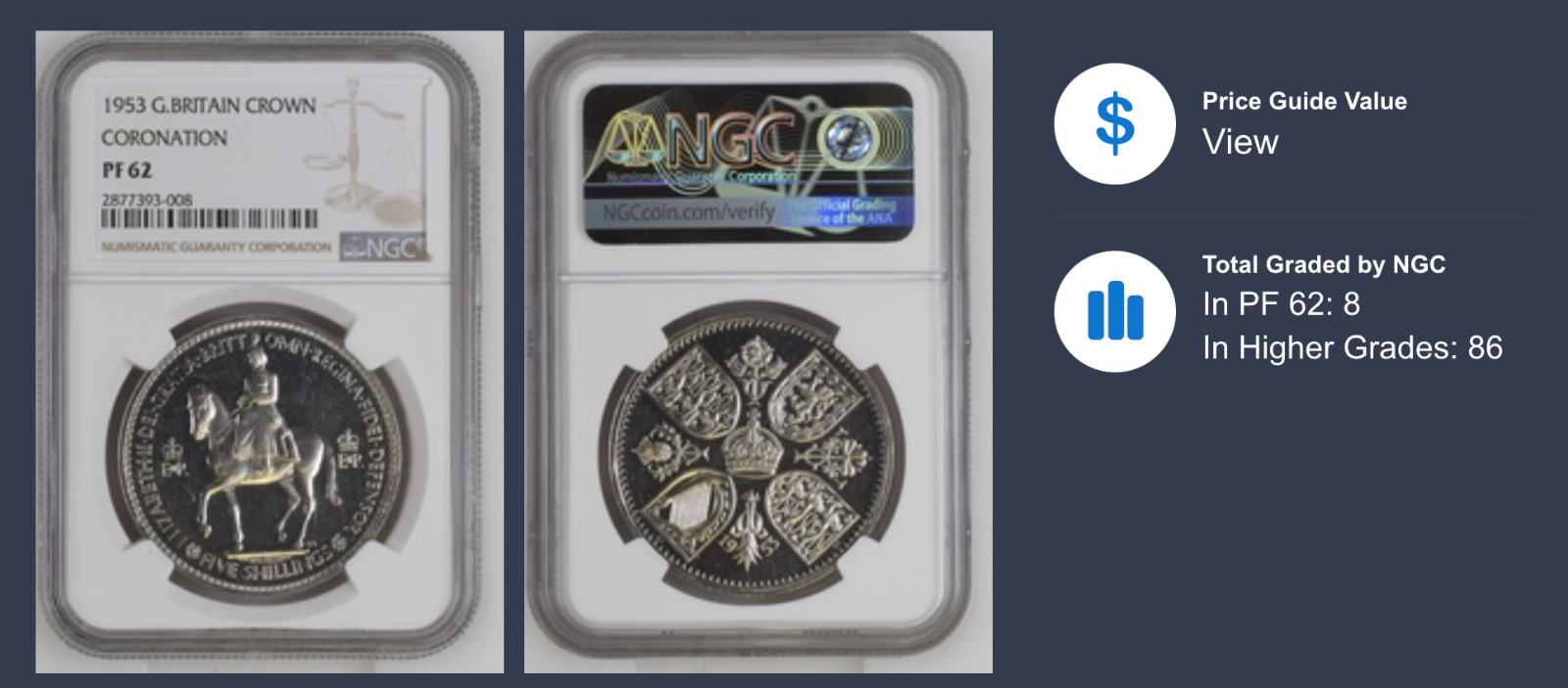 Queen's Jubilee Celebration! 1953 Great Britain Proof Crown NGC PF62 Coronation