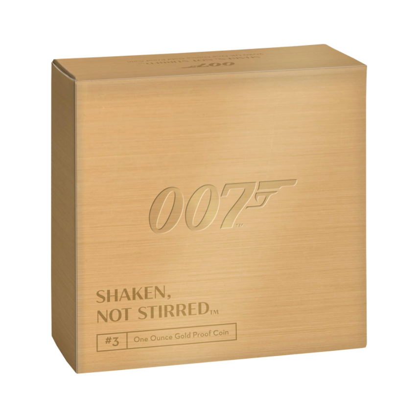 2020 GB 1 oz Gold Proof James Bond Shaken Not Stirred Coin #3 NGC PF69 UC
