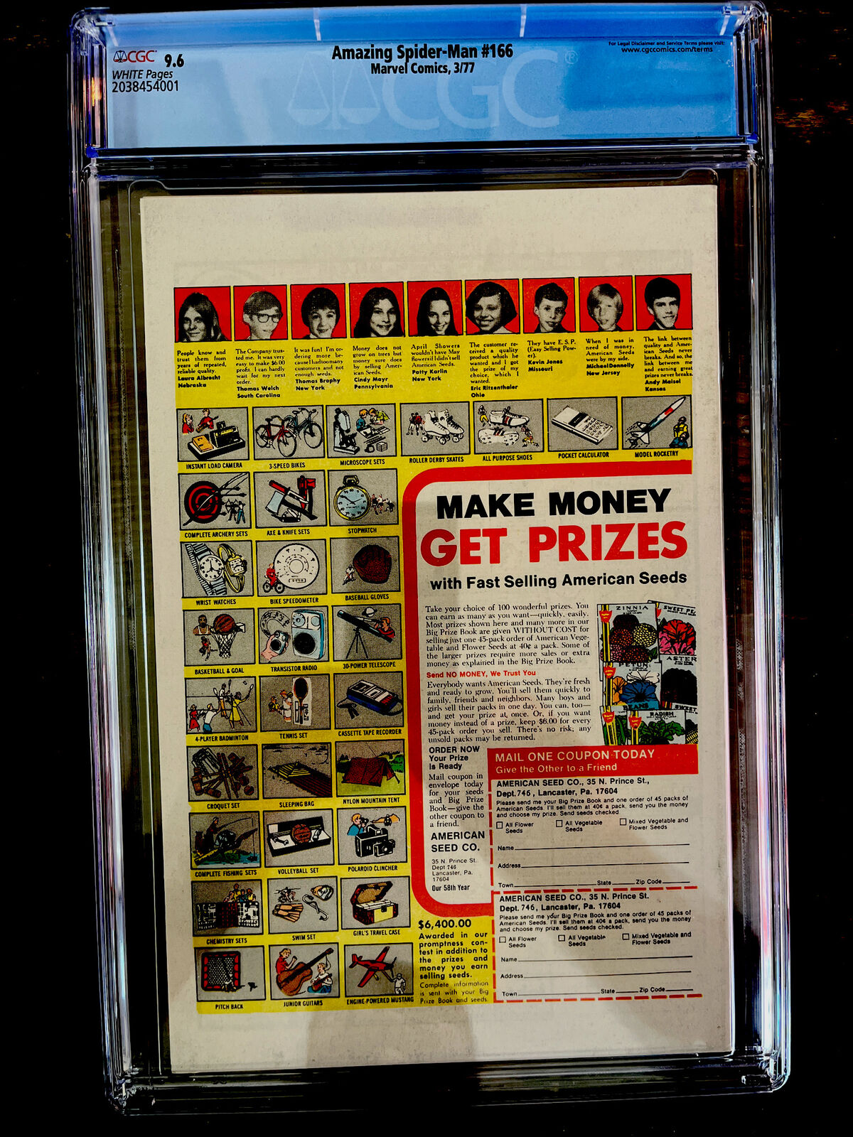 White Pages! Amazing Spider-Man #166 CGC 9.6 - Lizard & Stegron