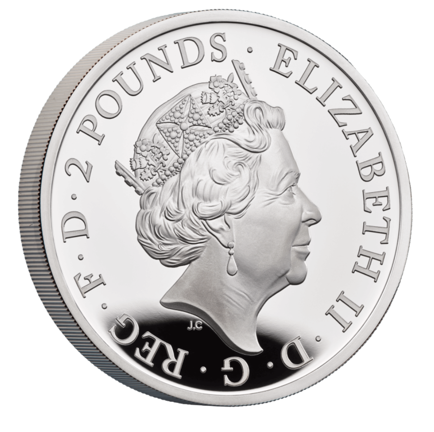 2021 Silver 1 oz The Queen's Beasts 2021 Proof NGC PF 70 ULTRA CAMEO Box & COA