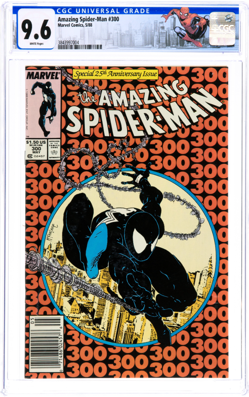 White Pages Newsstand! Amazing Spider-Man #300 CGC 9.6 - Venom Custom Label