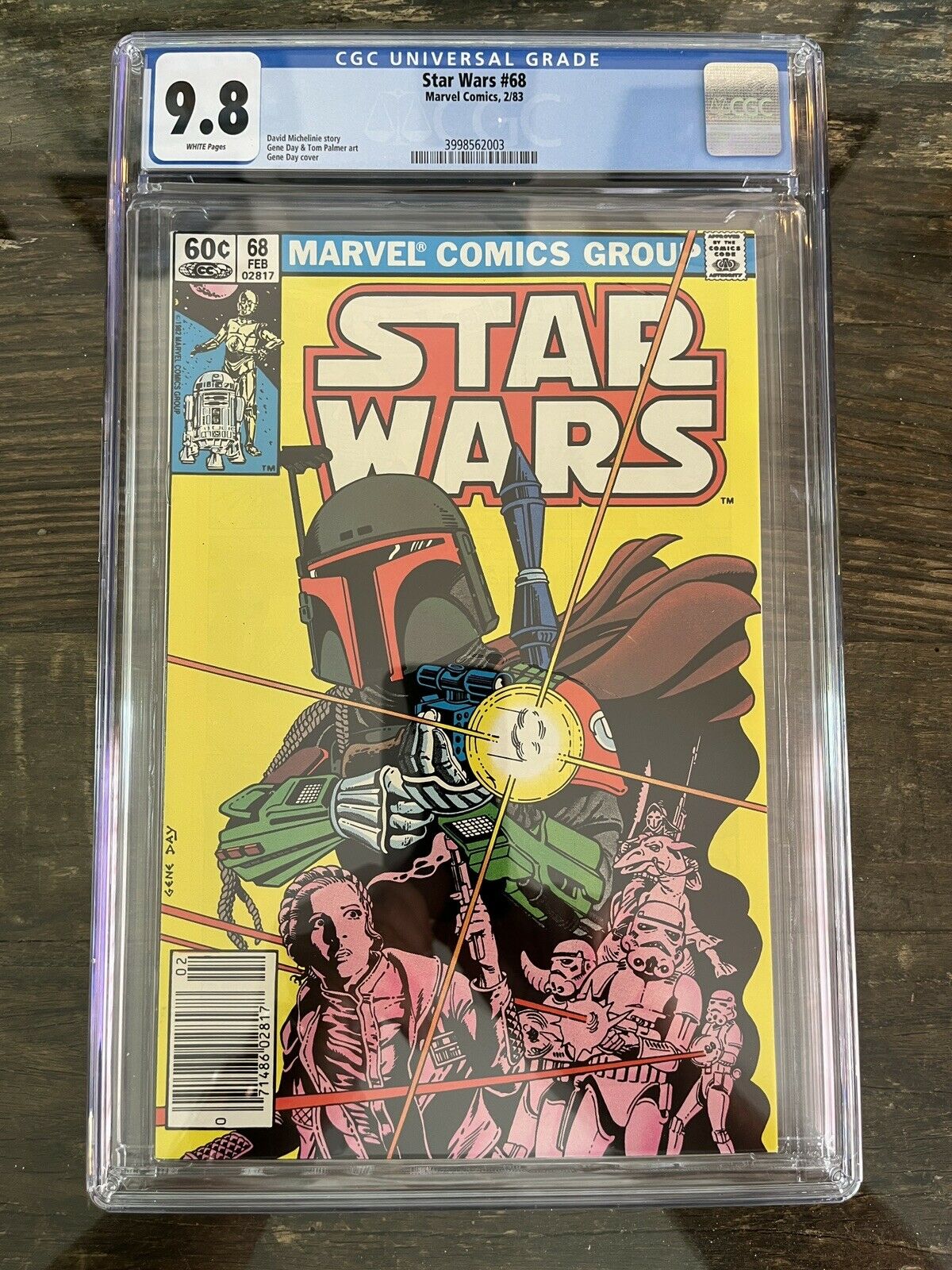 Rare! Star Wars #68 CGC 9.8 White Pages & Newsstand - Boba Fett