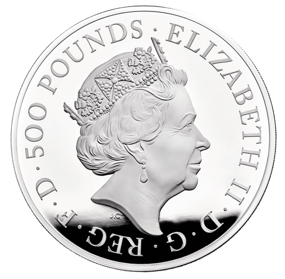 2021 The Queen's Beasts Completer UK 1 Kilo Silver Proof Coin - Only 75 Minted! w/ Box & COA