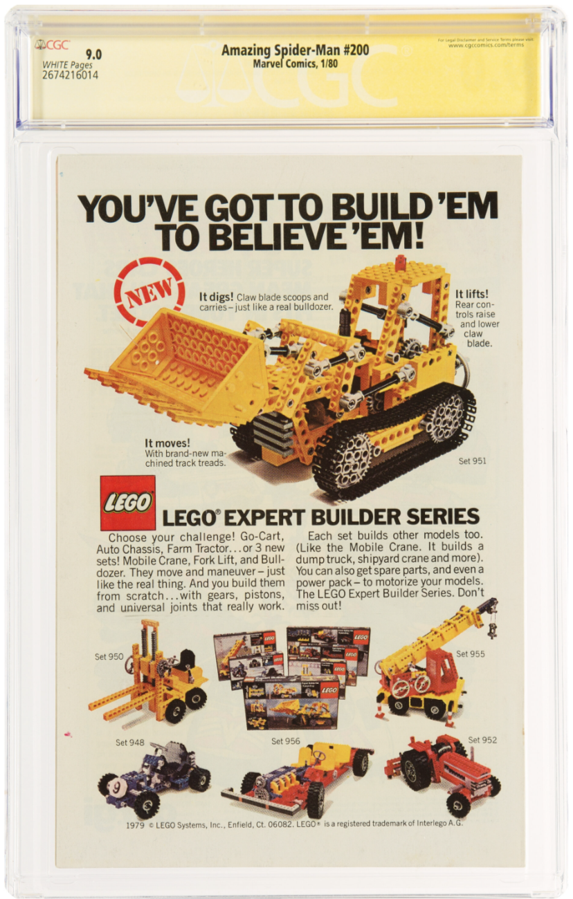 White Pages Newsstand! Amazing Spider-Man #200 CGC 9.0 Signature Series