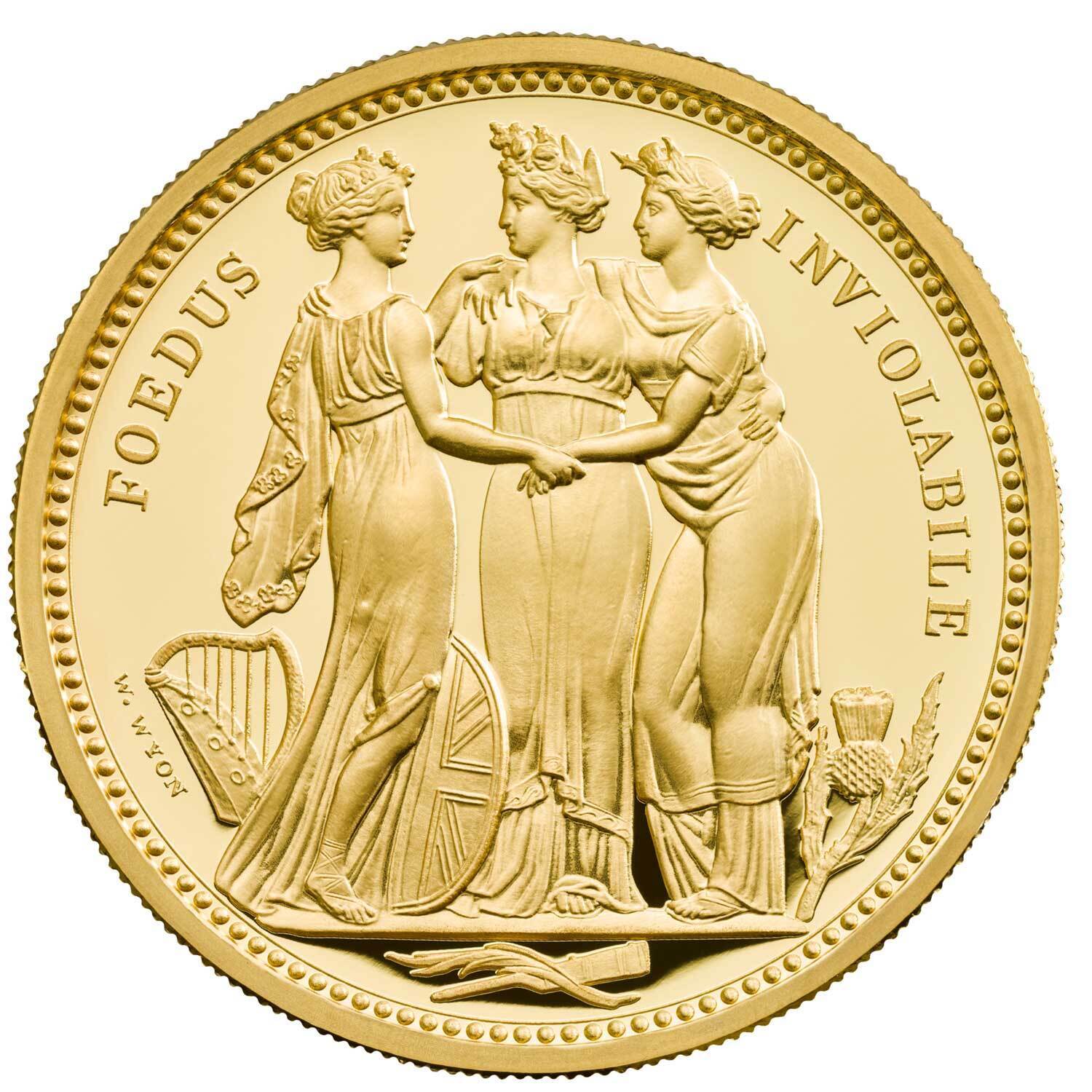 Three Graces 2020 UK Two-Ounce Gold Proof Coin NGC PF70 First Release