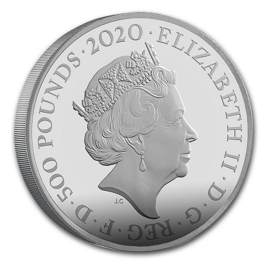 2020 Great Britain 1 kilo Silver James Bond 007 Prf (w/Box & COA)