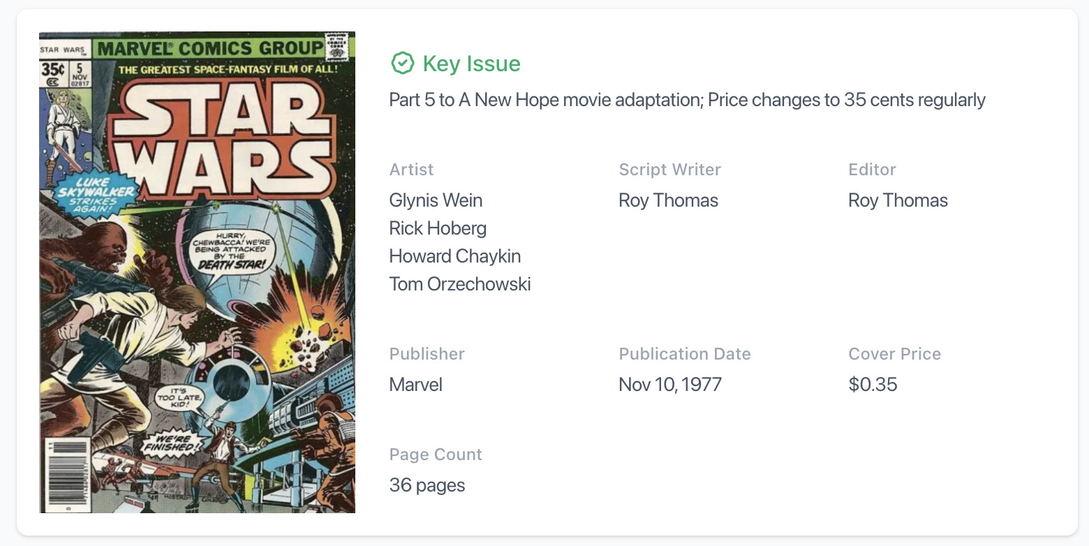 Star Wars #5 CGC 9.4 White Pages - Part 5 of Star Wars A New Hope