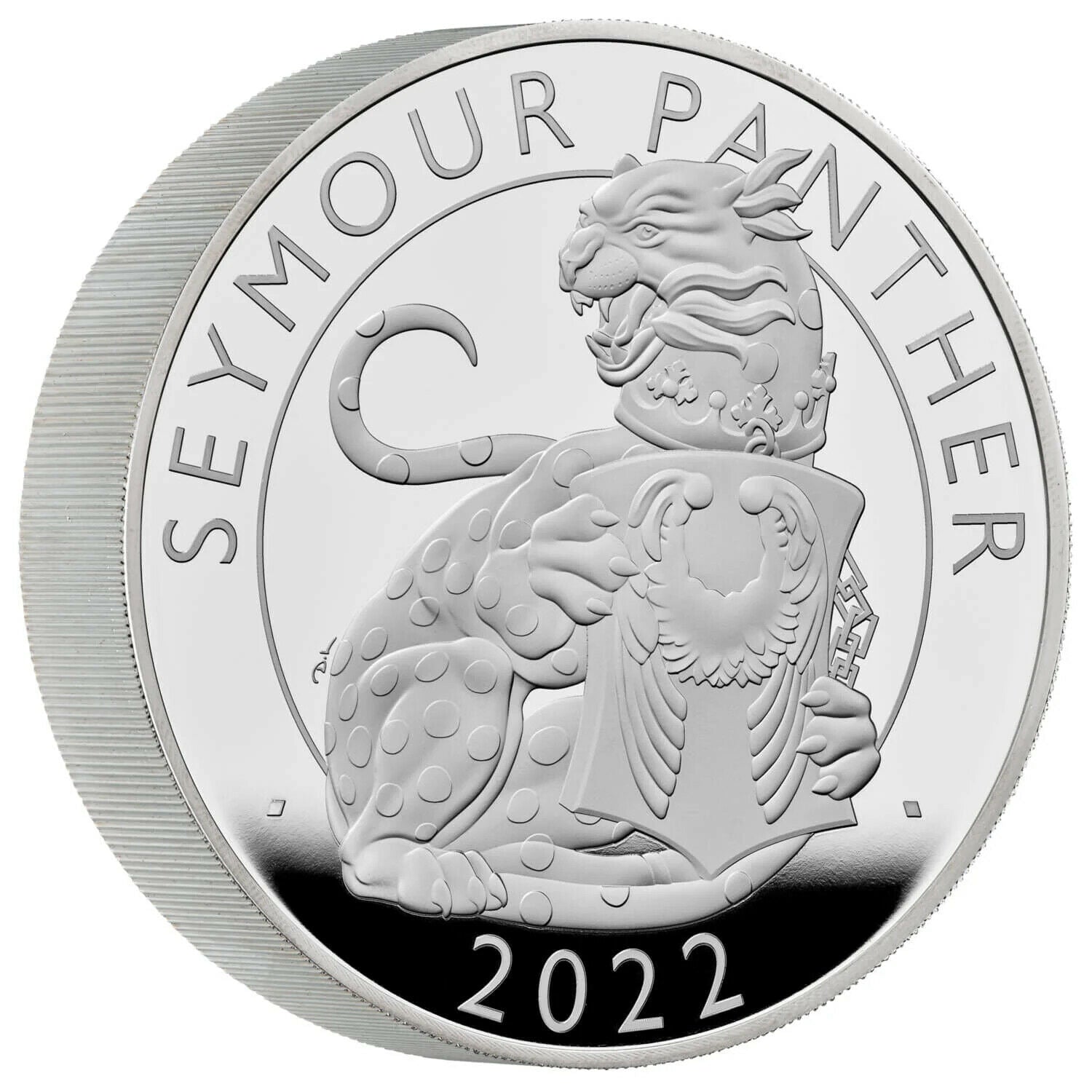 In Stock! - 2022 Great Britain Royal Tudor Beasts Seymour Panther 10 oz Silver