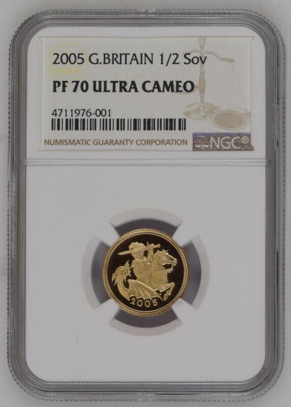 1989 - 2017 Gold Full & Half Sovereign Reverse Designs Collection NGC PF70