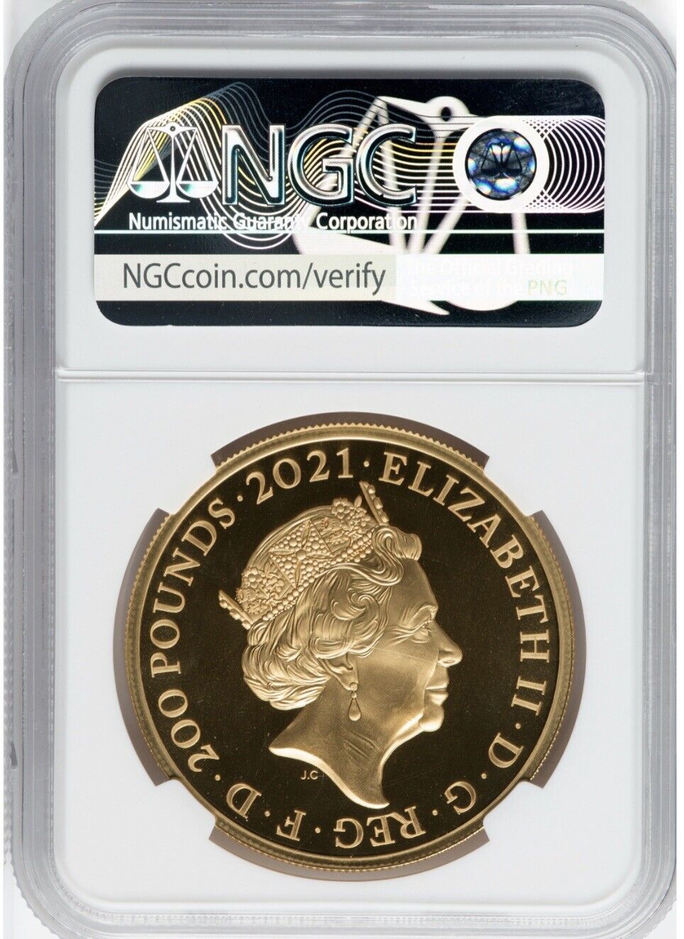 2021 Great Britain 2 oz Gold The Gothic Crown NGC PF70 First