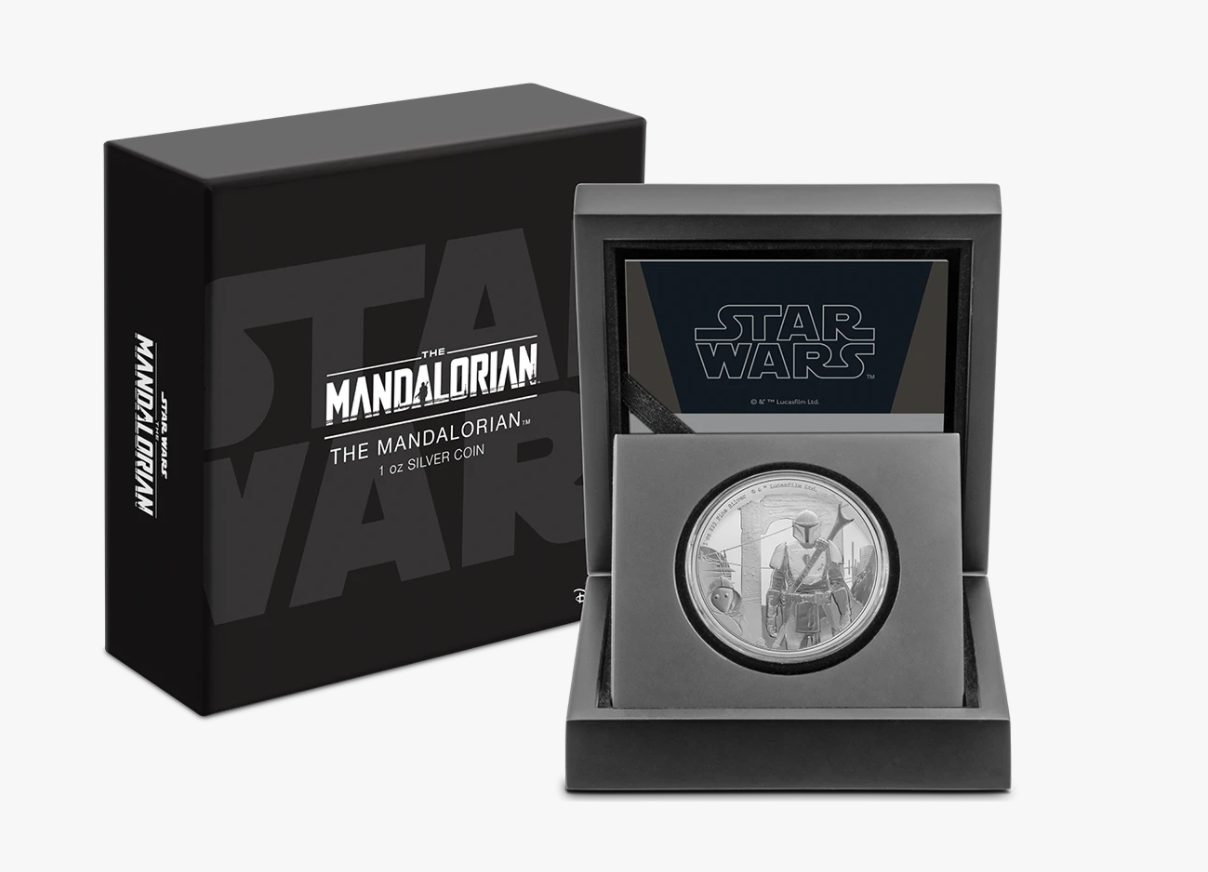 Disney 1 oz Proof Mandalorian ￼Star Wars Silver Coin .999 fine