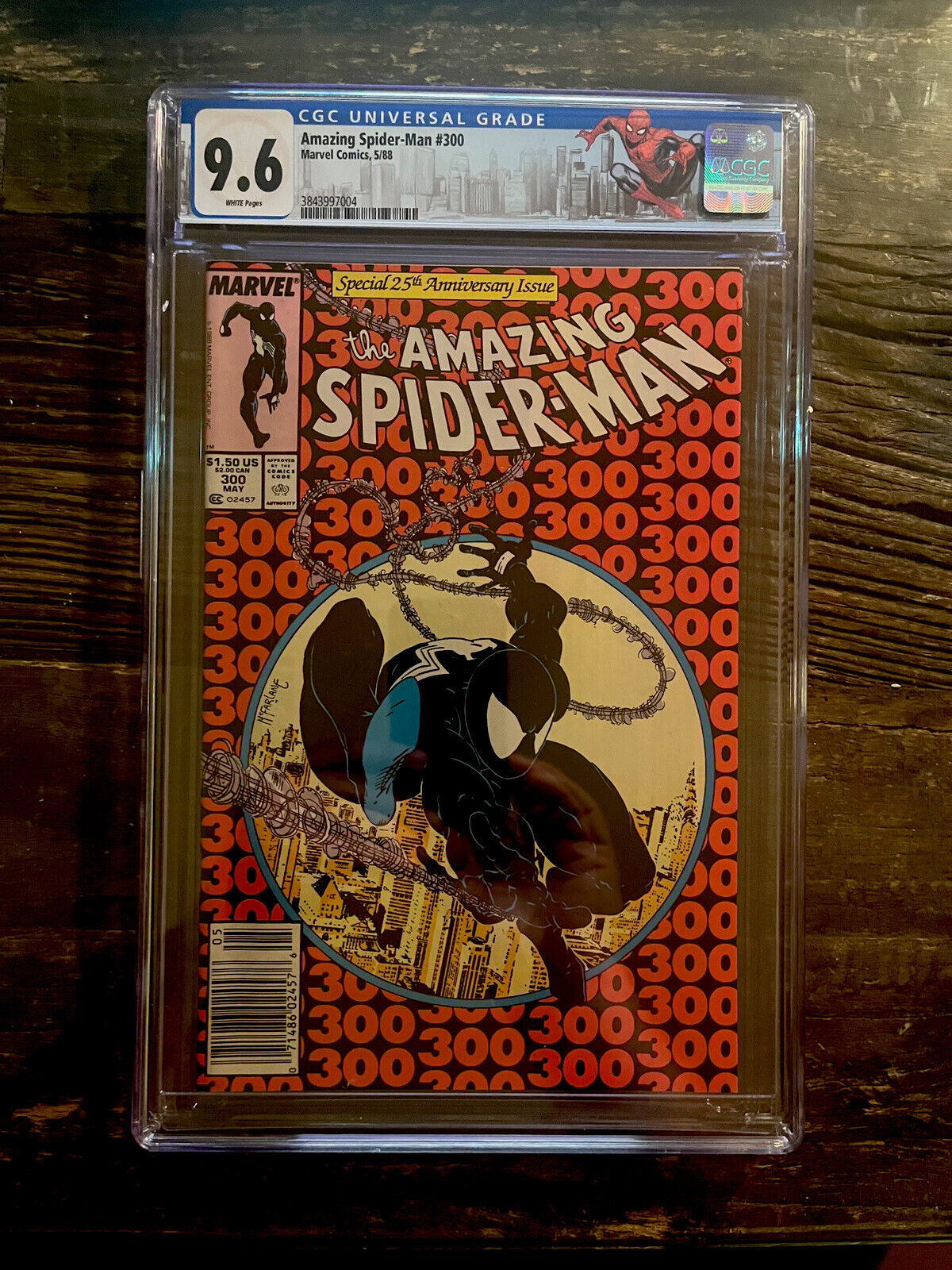 White Pages Newsstand! Amazing Spider-Man #300 CGC 9.6 - Venom Custom Label