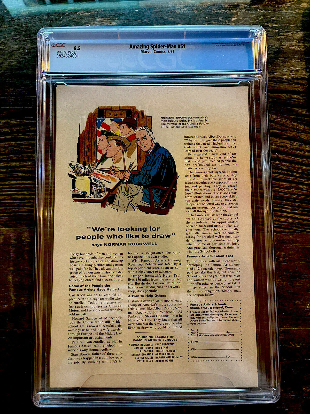 White Pages! Amazing Spider-Man #51 CGC 8.5  2nd Appearance Kingpin!