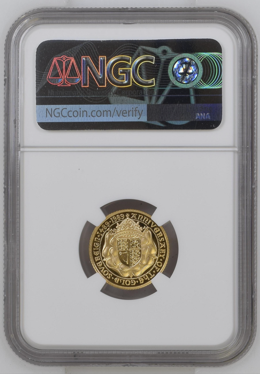 1989 Gold Full & Half Sovereign 500th Anniversary Proof NGC PF 70 ULTRA CAMEO
