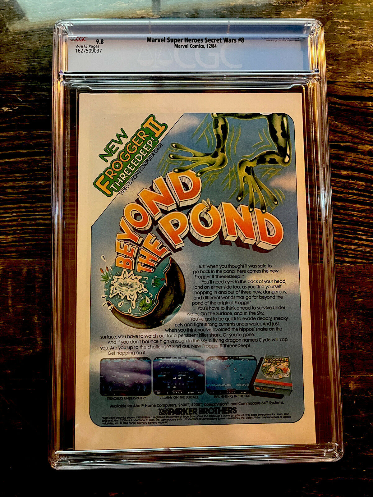 White Pages! Marvel Secret Wars #8 CGC 9.8 - Origin of the symbiote Venom