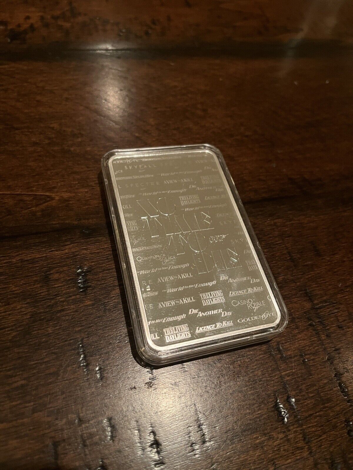10 oz Silver Bar James Bond 007 No Time to Die 2020 Great Britain in Capsule