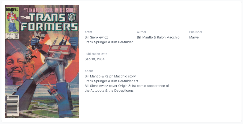 Transformers #1 CGC 9.6 WP NS - Origin & 1st Appear Autobots & Decepticons