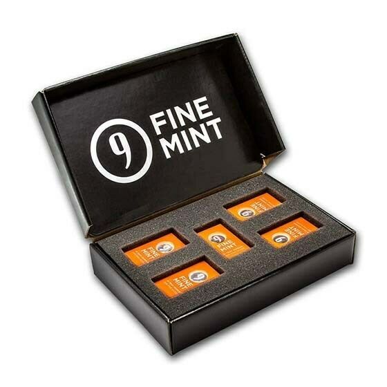 Ten x 10 oz Silver Bars by 9Fine Mint (Two Boxes, 5 Bars in Each Box)