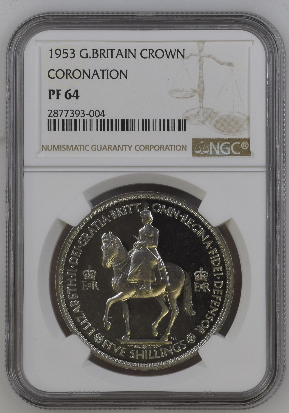 Queen's Jubilee Celebration! 1953 Great Britain Proof Crown NGC PF64 Coronation