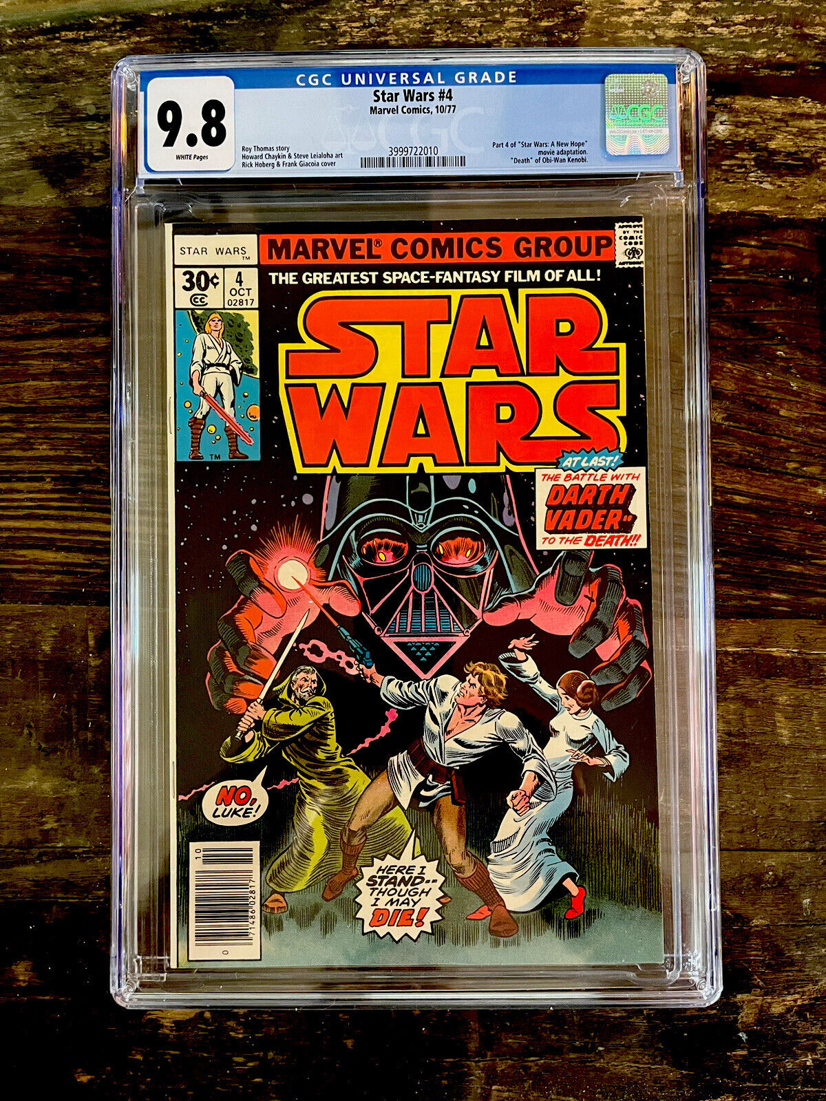 Star Wars #4 CGC 9.8 White Pages - Death of Obi-Wan Kenobi