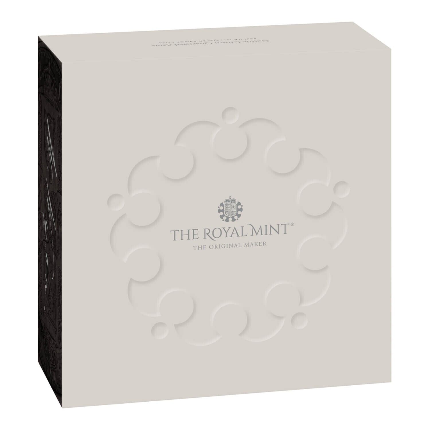 Gothic Crown Quartered Arms 2021 UK 10oz Silver Proof Coin