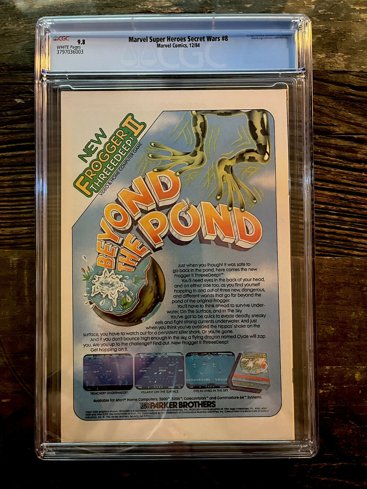 White Pages Newsstand! Marvel Secret Wars #8 CGC 9.8 - Origin Black Costume