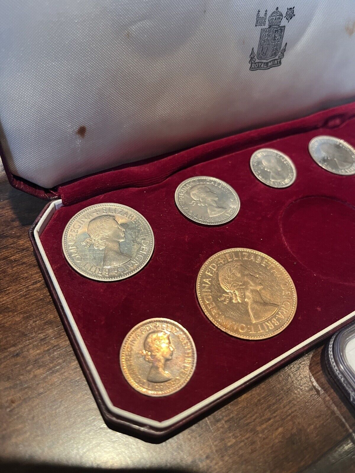 Rare Cameo! 1953 Great Britain Proof Crown Set - Coronation Crown NGC PF64 Cameo