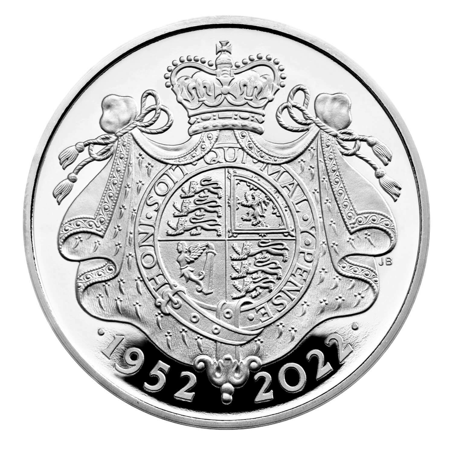 2022 Platinum Jubilee The Queen 2022 UK £5 Silver Proof Piedfort NGC PF70 FR