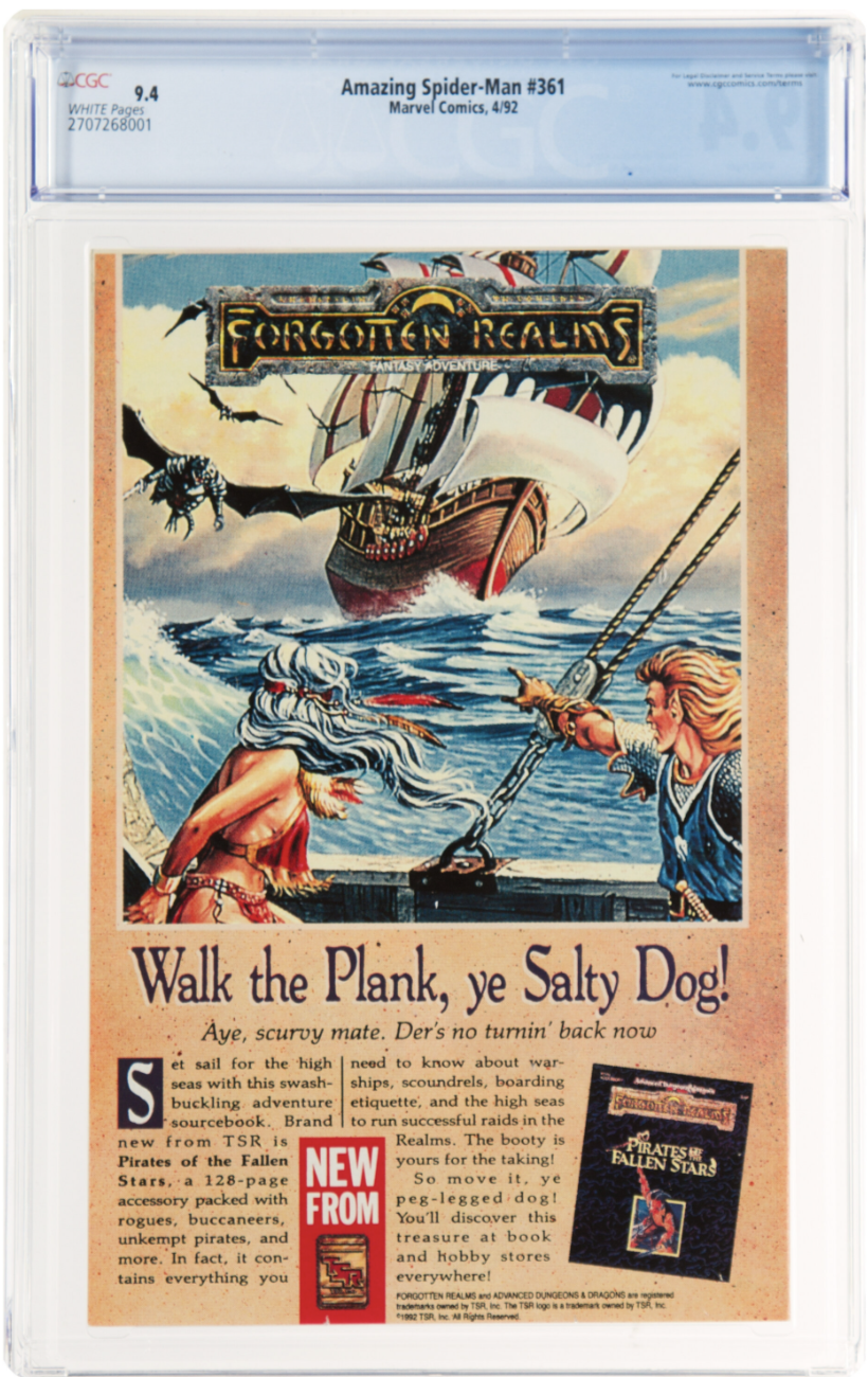 White Pages Newsstand! Amazing Spider-Man #361 CGC 9.4 - 1st Full Appear Carnage