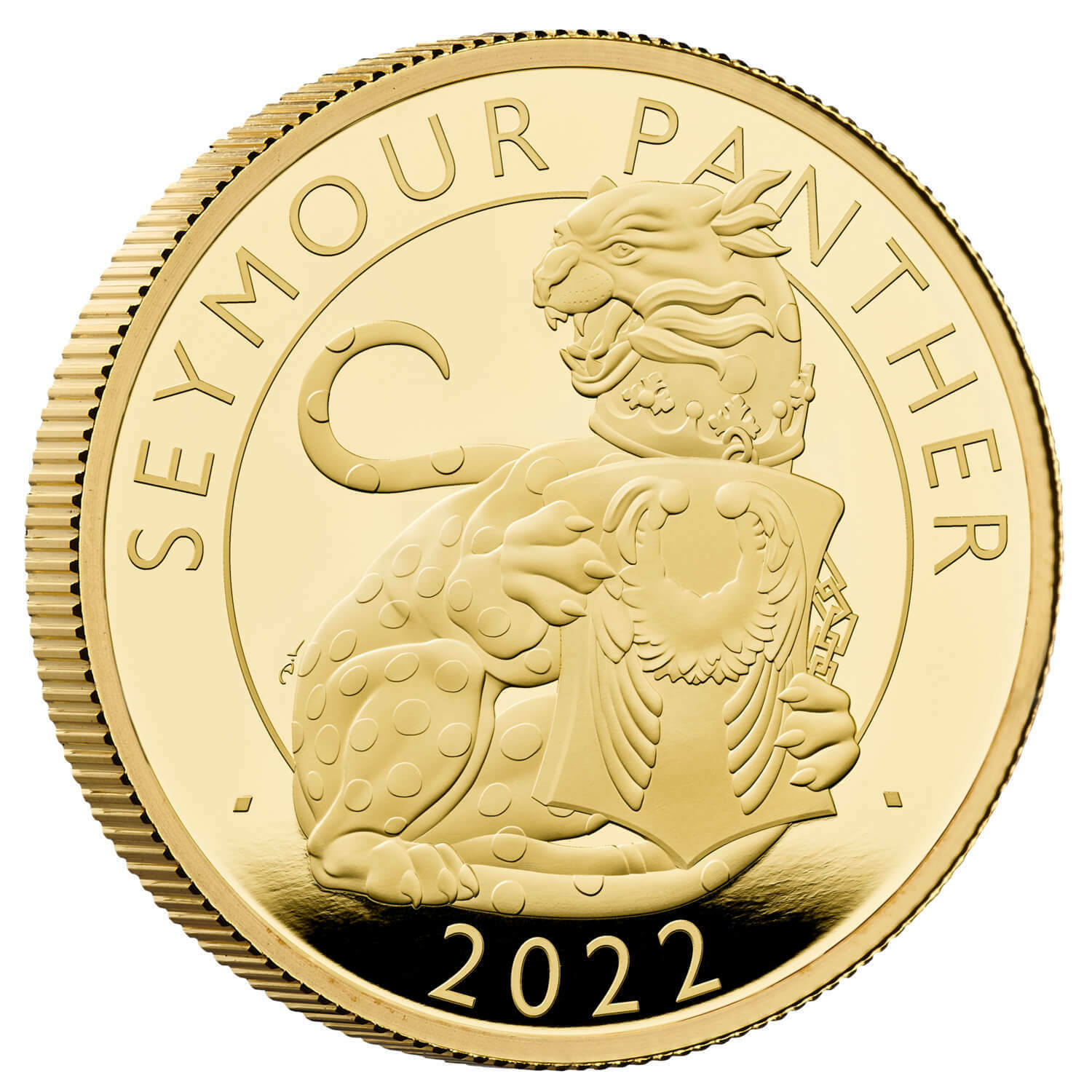 In Stock! The Tudor Beast Seymour Panther 2022 UK 2oz Gold Proof Coin - COA #006