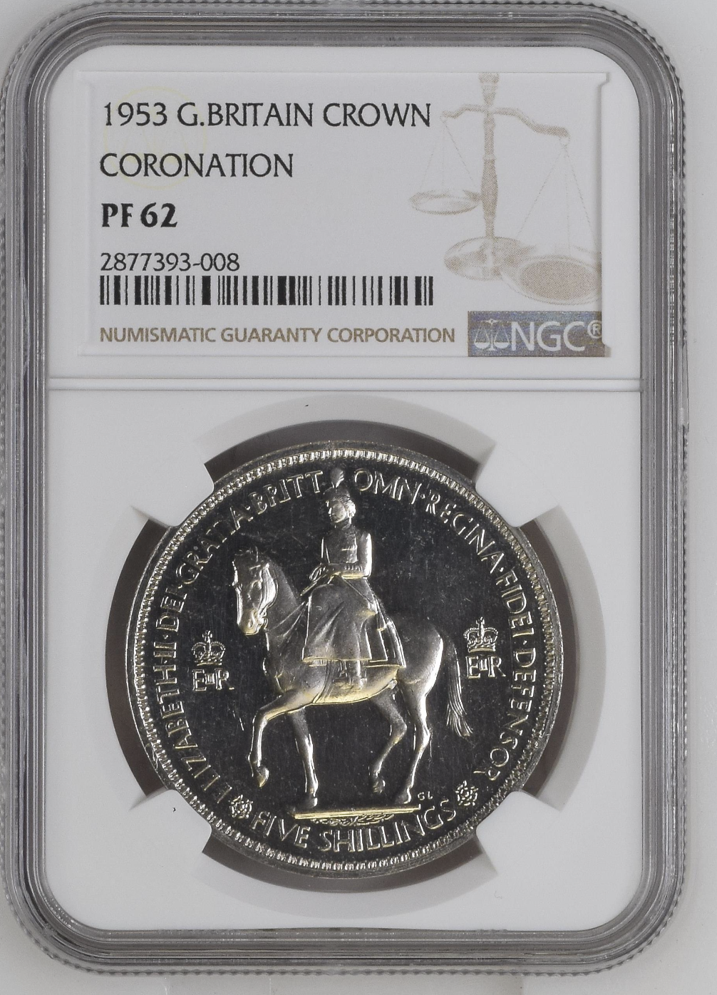 Queen's Jubilee Celebration! 1953 Great Britain Proof Crown NGC PF62 Coronation