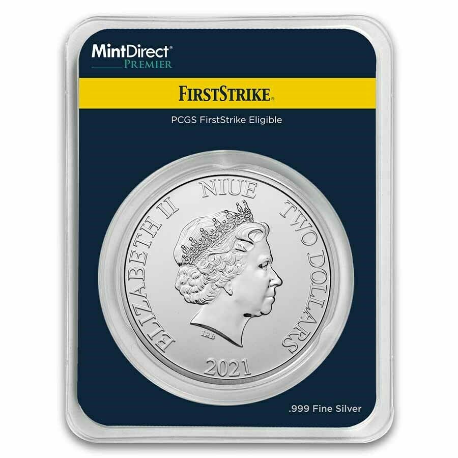 Star Wars 2021 Niue 1 oz Ag $2 Millennium Falcon (MD Premier + PCGS FS)