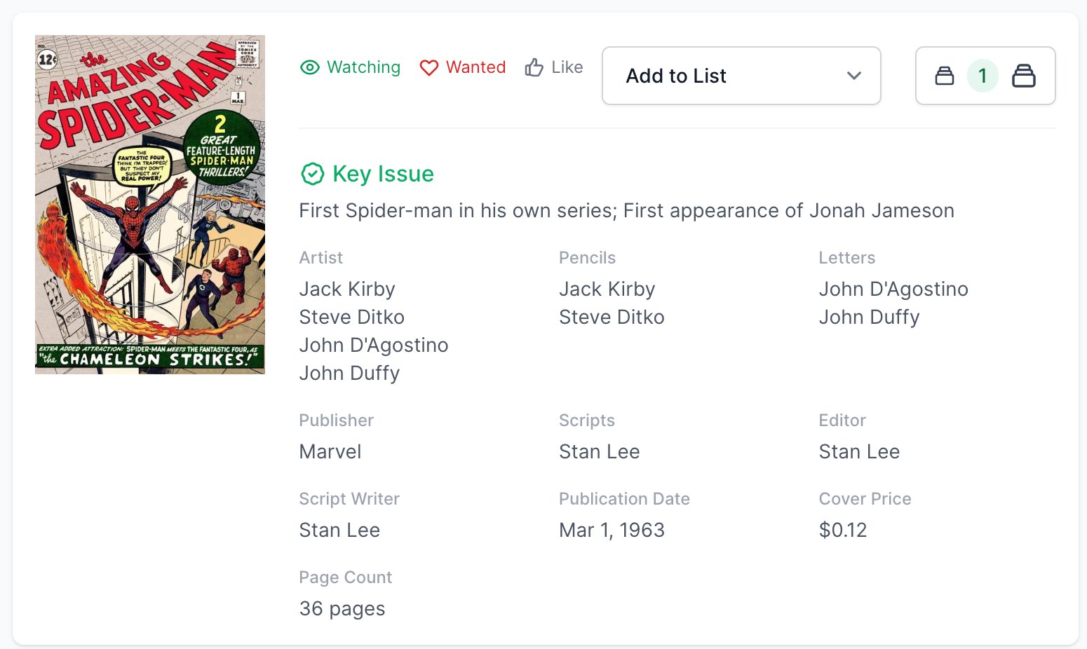 Rare White Pages! Amazing Spider-Man #1 CGC 6.5 - 1963 Official 1st Issue!