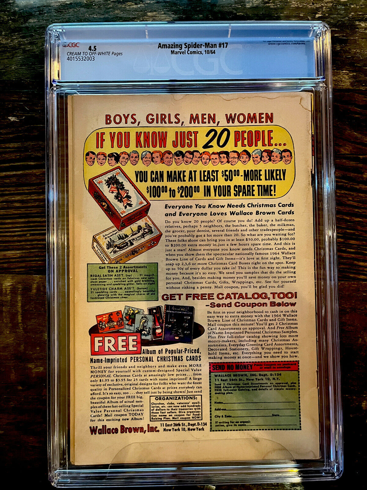 Amazing Spider-Man #17 CGC 4.5 - 2nd Appearance Green Goblin