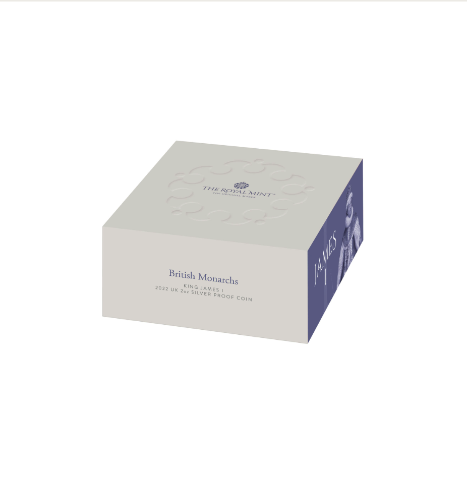 British Monarchs King James 1 2022 2oz Silver Proof NGC PF70 UC First Release