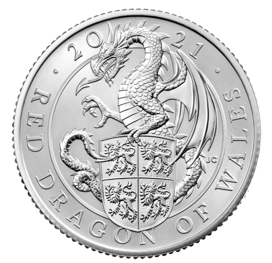 In Stock - Queen’s Beast 2021 UK Quarter-Ounce Silver Proof 10 (Ten) Coin Set