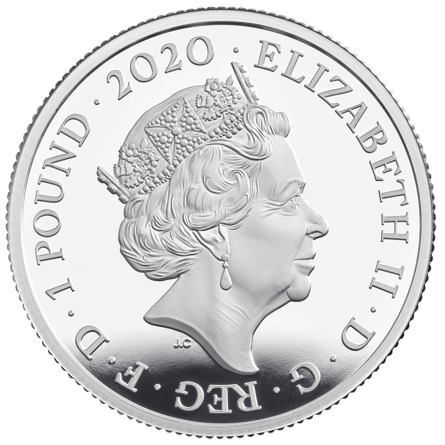 Queen 2020 UK Half Ounce Silver Proof Coin - Royal Mint