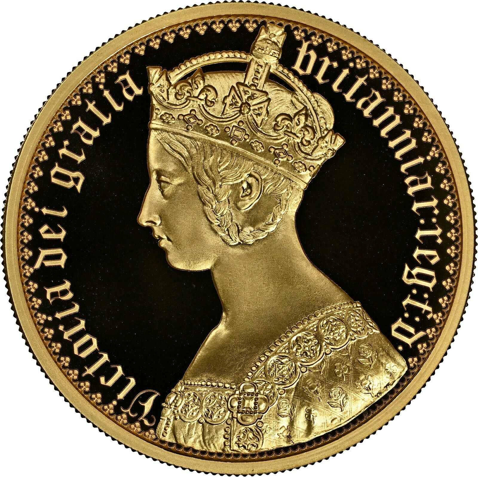 2021 Great Britain 2 oz Gold The Gothic Crown (Portrait) NGC PF70 First Release