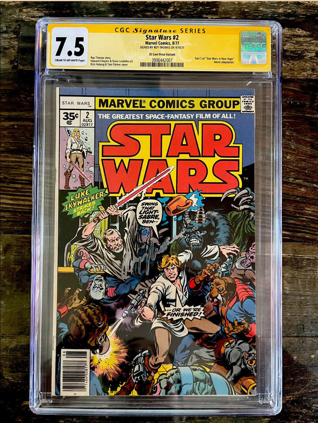 Rare 35 Cent Variant! Star Wars #2 CGC SS 7.5 - 1st Appear Obi-Wan Kenobi Signed